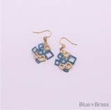 m_pierced earrings square